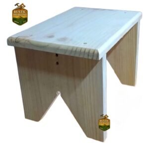 Silla De Madera Banco  Montessori Para Niños Rustic