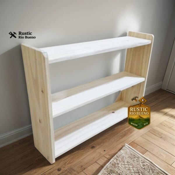 Repisas/ Estantes Montessori / Recta De Madera Rustico