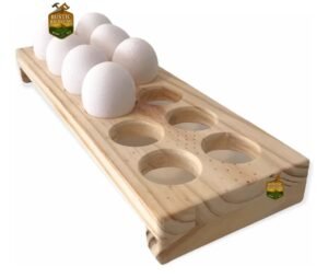 Huevera Madera Docena , Organizador De Huevos Porta Huevos