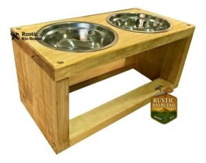 Comedero Bebedero Doble Gato Perro Antivuelco Bowl De Acero