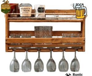 Estante bar para licores de madera