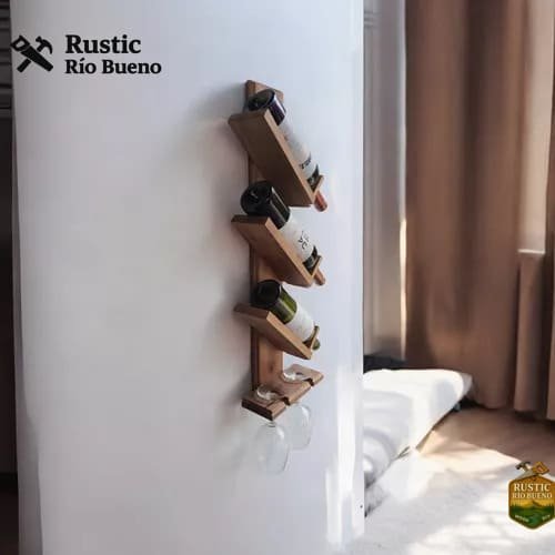 Vinoteca Vt4/ Diseño Exclusivo De Madera Rustico
