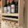 Porta Botellas Y Copas  Decoración De Madera Rustico