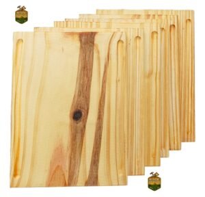 5 Plato  Rectangular De Madera Tabla Picar De Madera Pack 5