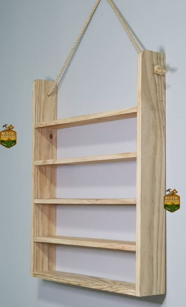 Estante Soporte Repisa Organizador Moderna De Pared En Pino