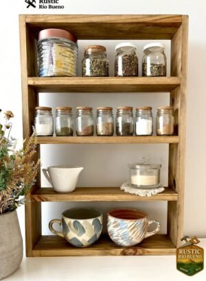 Estante Organizador De Madera Rustico