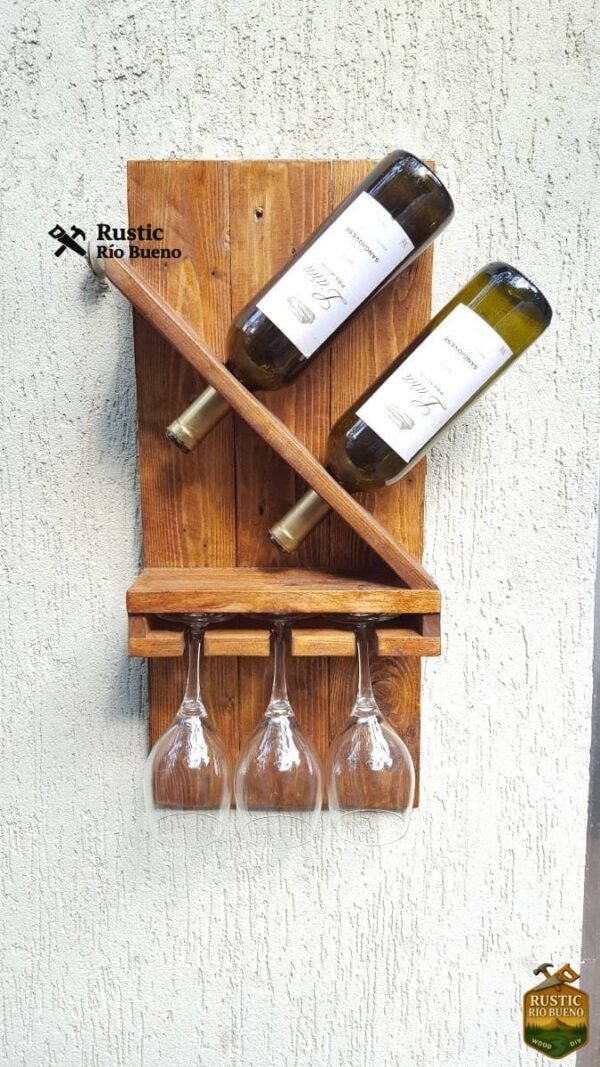 Cava De Vino Madera Bar Portavasos Pequeño