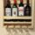 Porta Botellas Y Copas  Decoración De Madera Rustico