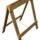caballete  de madera x2  de tablón  mesa 80x 60 cm plegable