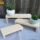 pack 3 exhibidor  de madera elevador de decoración