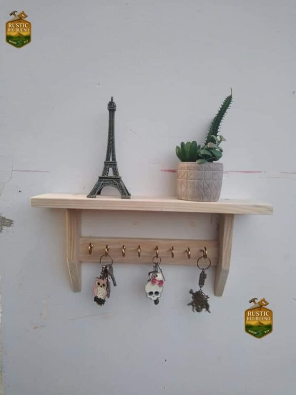 Porta Llaves De  Decoración Rustico De Madera