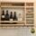 cantinera mini bar repisas para vinos de madera