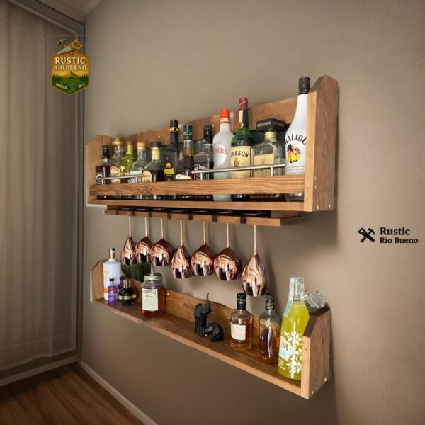cava de bar de  madera 1 metro