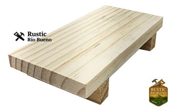 Bandeja De Pino De Decoración De Madera Rustico
