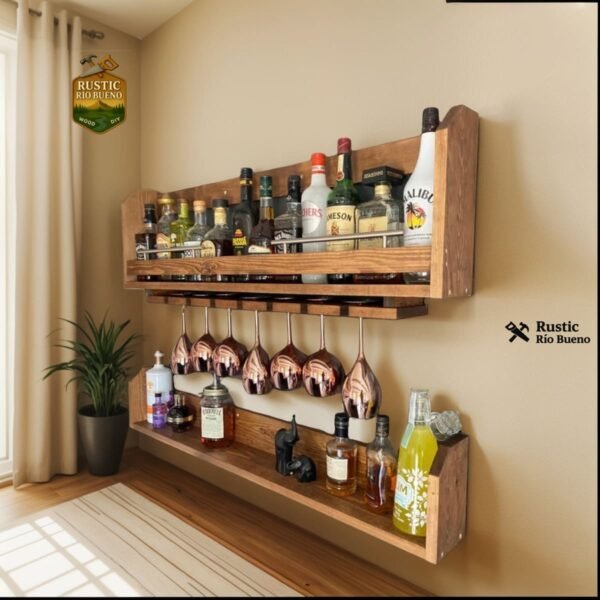 cava de bar de  madera 1 metro