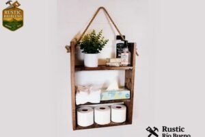 Repisa Moderna Baño, Cocina Estilo Rústico Madera