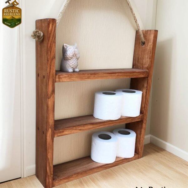 Repisa Moderna Baño, Cocina Estilo Rústico Madera