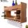 Bodega Vino Cava 6 Vinos 8 Copa Colgar Copero Rustico Madera