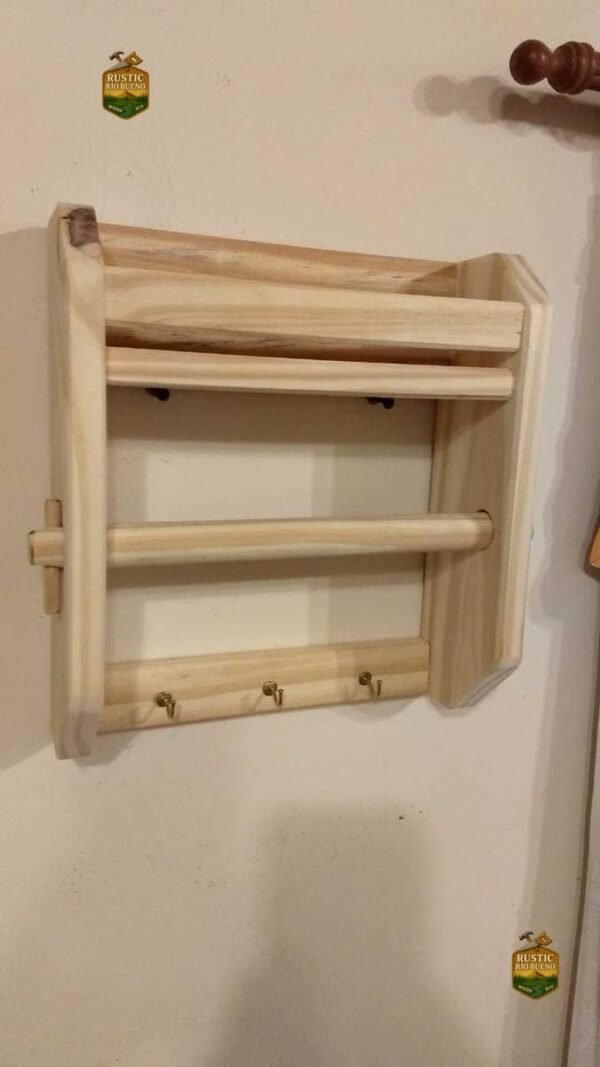 Especiero Organizador De Cocina De Madera Rustico