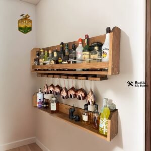 cava de bar de  madera 1 metro