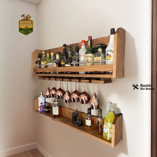 cava de bar de  madera 1 metro