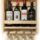 Porta Botellas Y Copas  Decoración De Madera Rustico