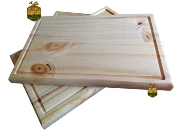 6 Platos Madera Para Asado 20x30, Curados Listos Para Usar
