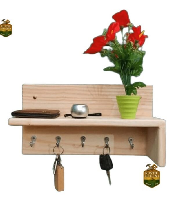 Porta Llaves De  Decoración Rustico De Madera