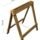 caballete  de madera x2  de tablón  mesa 80x 60 cm plegable