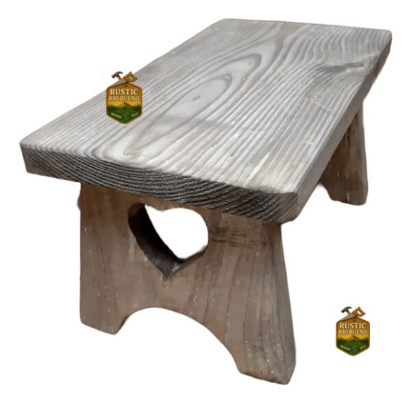 Silla Taburete Banco De Madera Rustico Elegante