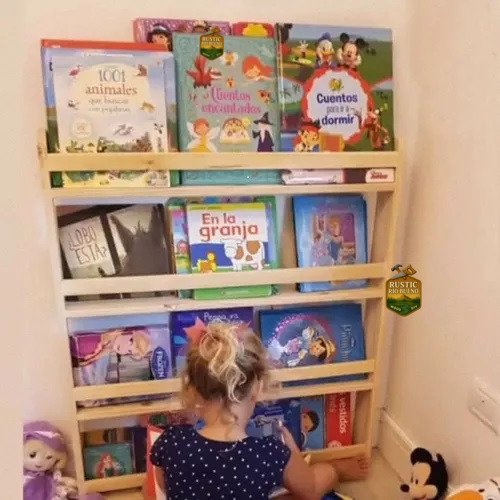 estante biblioteca montessori
