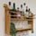 estante para vino de madera rustico