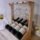 Mini  Bar Para Vinos  Y Copa Rustico De Madera