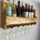 Cava Colgante De Madera Para Vinos Estilo Rústico