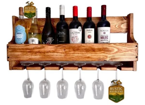 Cava De Pared De Madera Para Vinos Estilo Diseño Rústico