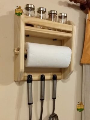 Especiero Organizador De Cocina De Madera Rustico