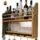 estante para vino de madera rustico