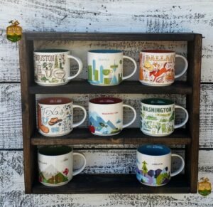 Repisa Para Colgar Tazas Madera Rustica