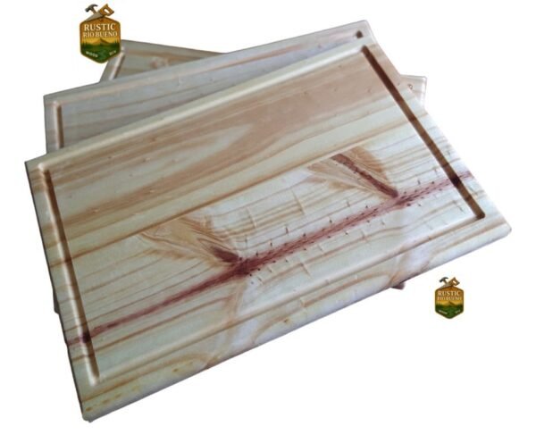 6 Platos Madera Para Asado 20x30, Curados Listos Para Usar