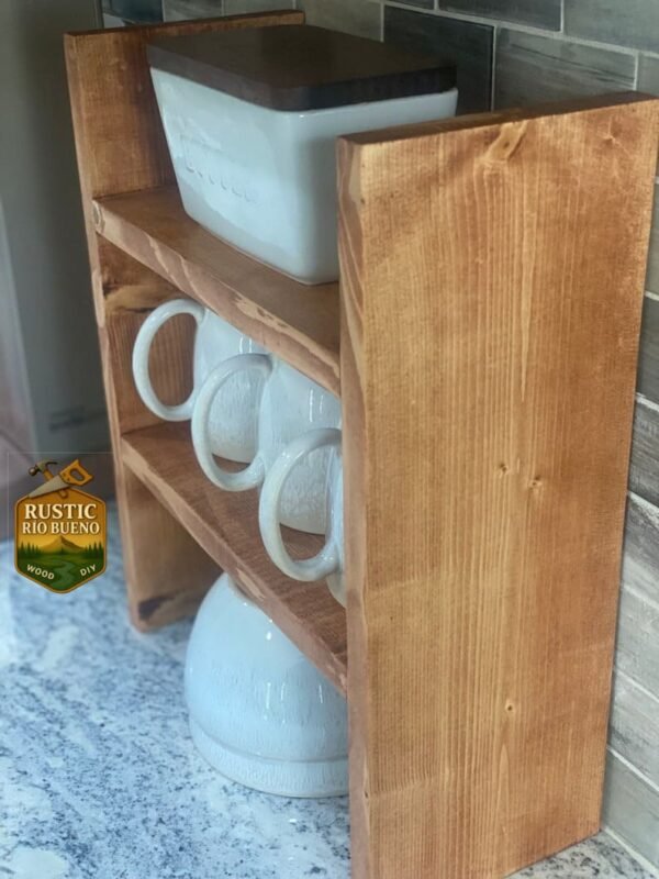Estantes De  Tazas - Repisa Para Organizar Tazas De Madera