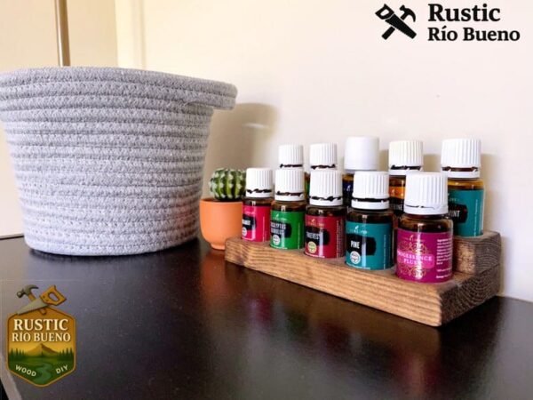 Soporte O Exhibidor  Para Aceites Esenciales De Madera