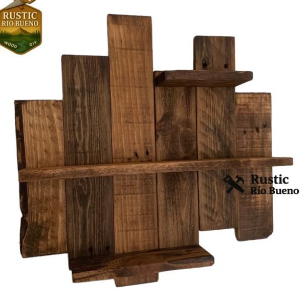 Estante Repisa Flotante De Pared Madera Rústica