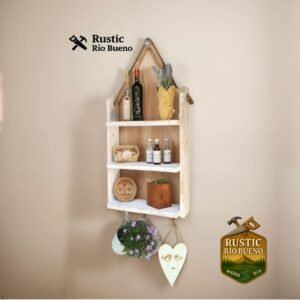 Estante Decorativo Para El Orden De Madera Rustico