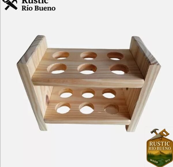 Huevera Porta  Huevos De Madera Para Una  Docena