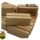 Porta menú para tarjetas  de madera
