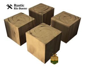 Kit 4 Patas Madera Sillon 4x4 Para Mueble Seleccion 6,5
