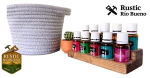 Soporte O Exhibidor  Para Aceites Esenciales De Madera