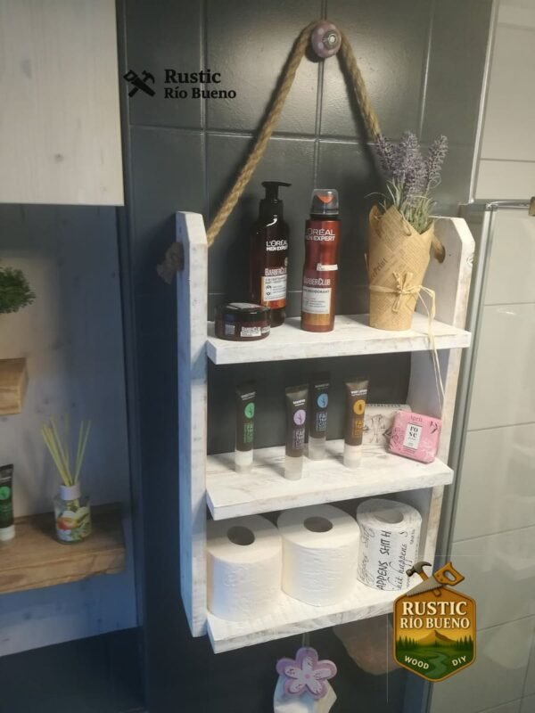 Estante Decorativo Para El Orden De Madera Rustico