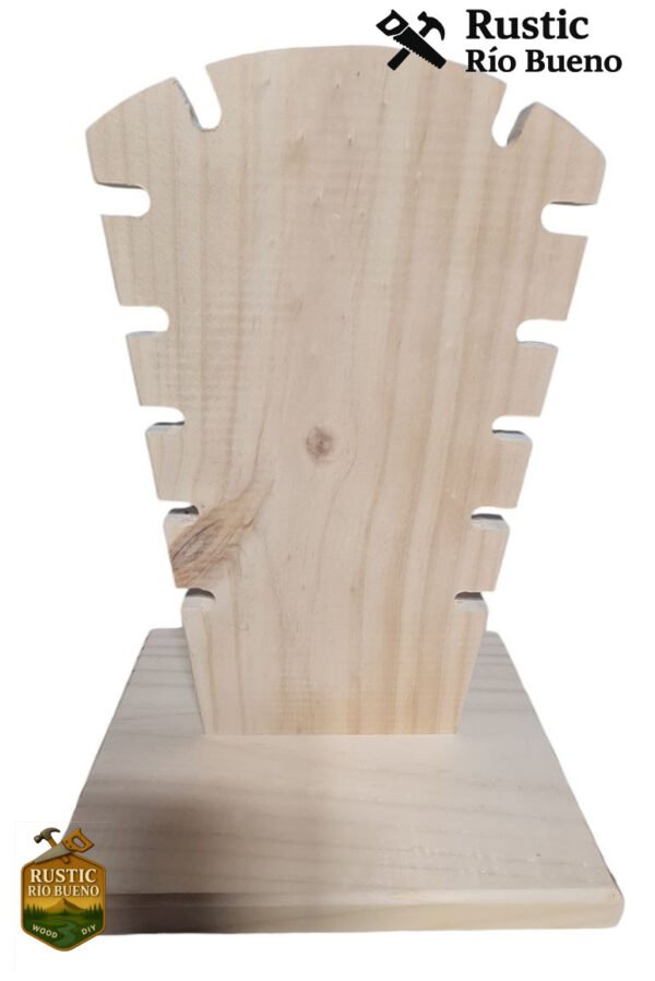 Exhibidor De Collares De Madera Rústico Soporte Para Joyas
