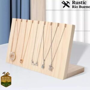 Soporte Colgador Organizador Exhibición Collar Joyas Madera
